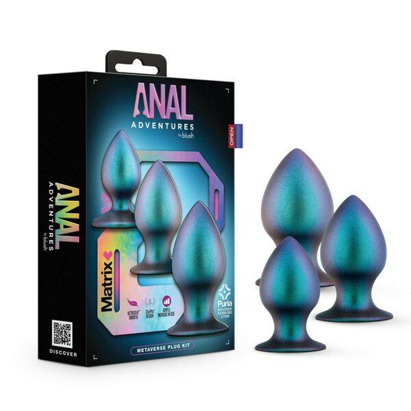 Blush Novelties Anal Adventures Matrix Metaverse Plug Kit Anaalitapit