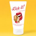 Lick It! Erotic Massage Gel 50 ml Kupliva mansikkaviini