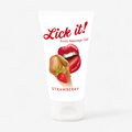 Lick It! Erotic Massage Gel 50 ml Jahodová