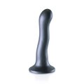 Ouch Smooth Silicone Curvy G-Spot Dildo Grey