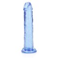 Real Rock Crystal Clear Dildo Azul