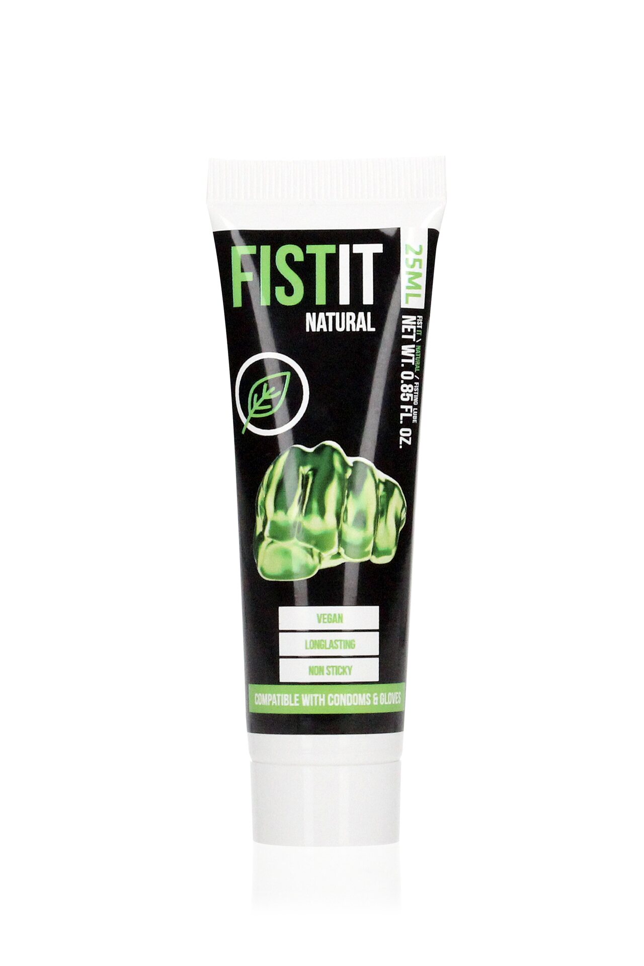 Fist It Natural – Vegaaninen Vesipohjainen Fistausliukuvoide, Tuoksuton & Glyseriinitön 25 ml