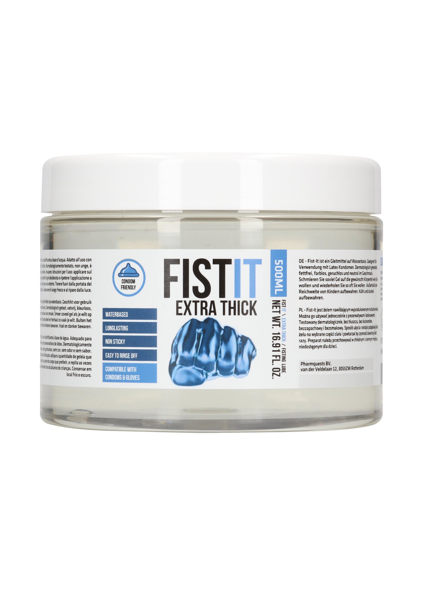 Fist It – Extra Thick Vesipohjainen Liukuvoide Fistaamiseen 500 ml