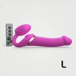 Strap On Me Multi Orgasm Bendable Strap On Kaukosäädettävä roosa L
