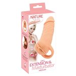Nature Skin 2 in 1 Extension & Masturbator Medium