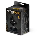 Afterdark Black Gem Metallic Butt Plug L