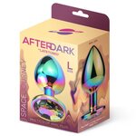 Afterdark Black Gem Metallic Butt Plug L