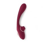 S Pleasures Premium Dual Suction Vibrator Red