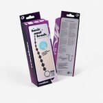 Crushious 10-Bead Anal Chain – Soft & Flexible with Safety Ring Μαύρο