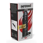 Hidden Desire Liquid Silicone Penis Extension Sleeve – with Ring 15 cm Čierna