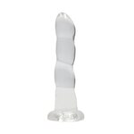 Real Rock Dildo 17 cm s přísavkou Clear
