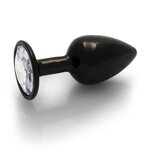 Ouch Round Gem Metallinen Anaalitappi Gunmetal S