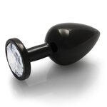 Ouch Round Gem Metallinen Anaalitappi Gunmetal M