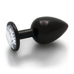 Ouch Round Gem Metallinen Anaalitappi Gunmetal L