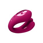 Vive Yoko Triple Action Vibrating Dual Prongs & Pulse Wave Stimulator Pink