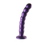 Ouch Beaded Silicone G-Spot Dildo 20.5 cm Purpurová