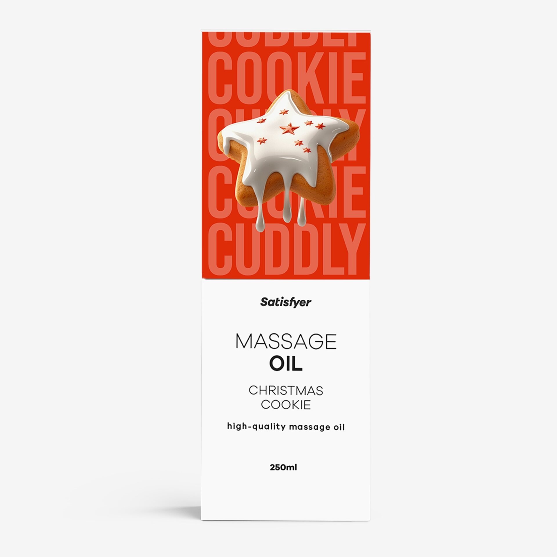 Satisfyer Premium Massage Oil – Scent Options, 250 ml Christmas Cookie