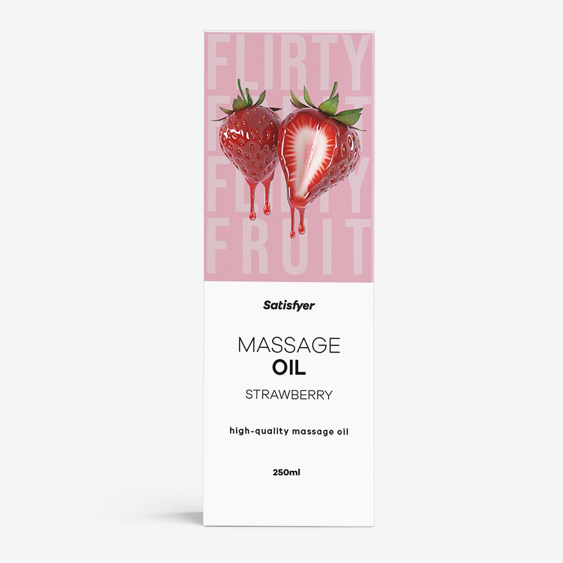 Satisfyer Premium Massage Oil – Scent Options, 250 ml ストロベリー