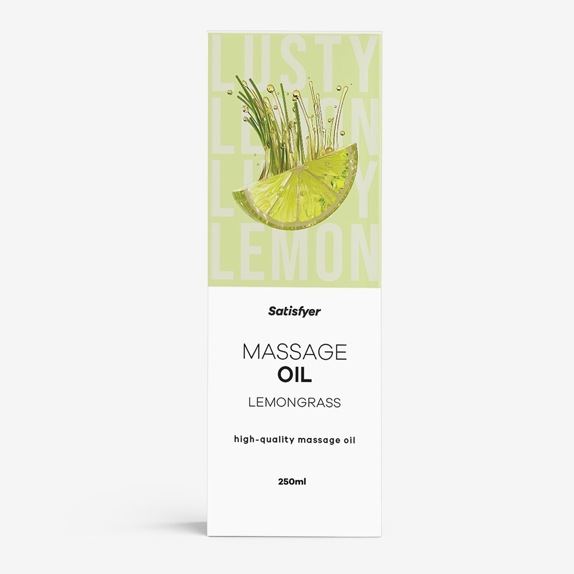 Satisfyer Premium Massage Oil – Scent Options, 250 ml Lemongrass