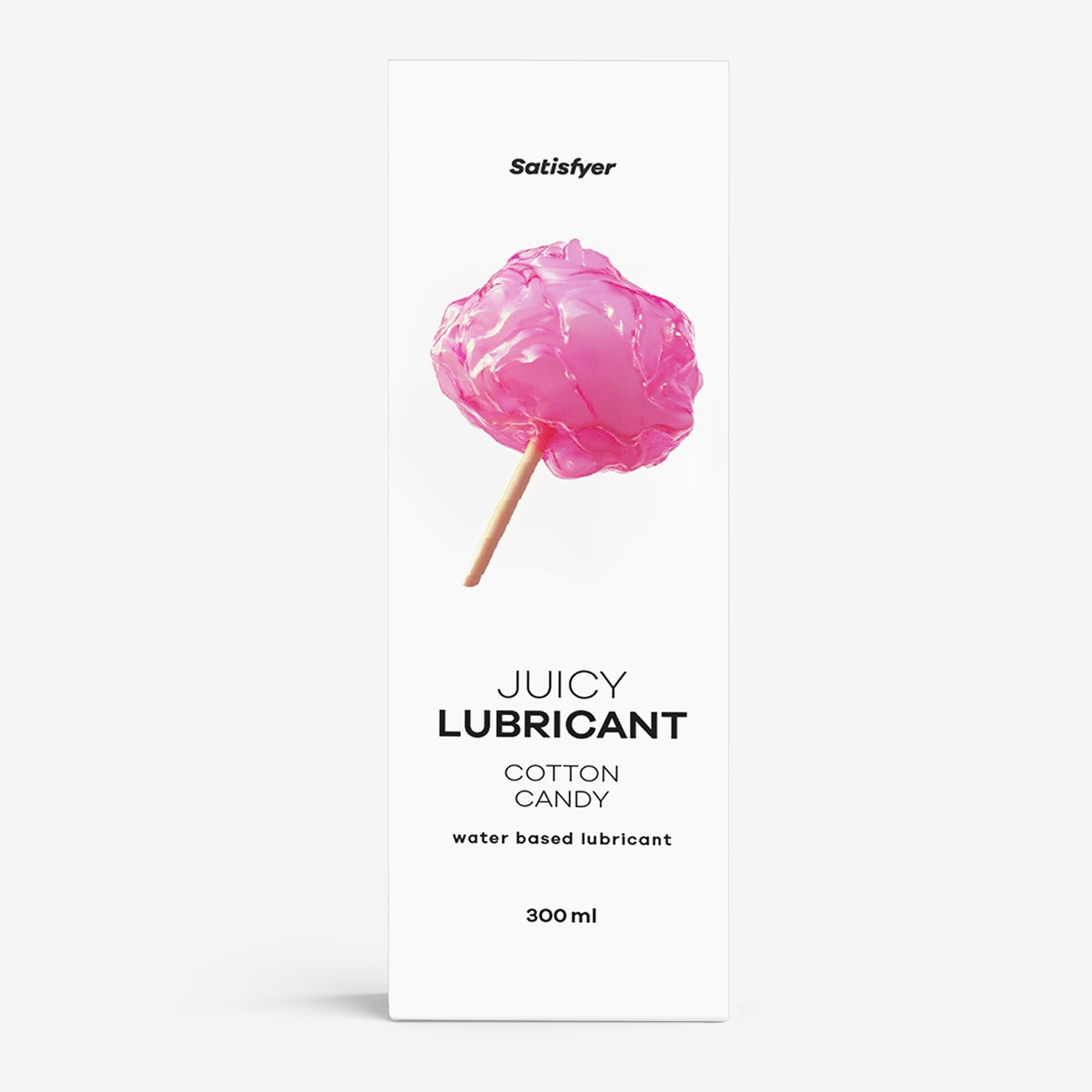 Satisfyer Juicy – Vesipohjainen Makuliukuvoide Kaikenlaiseen Seksiin 300 ml Cotton Candy