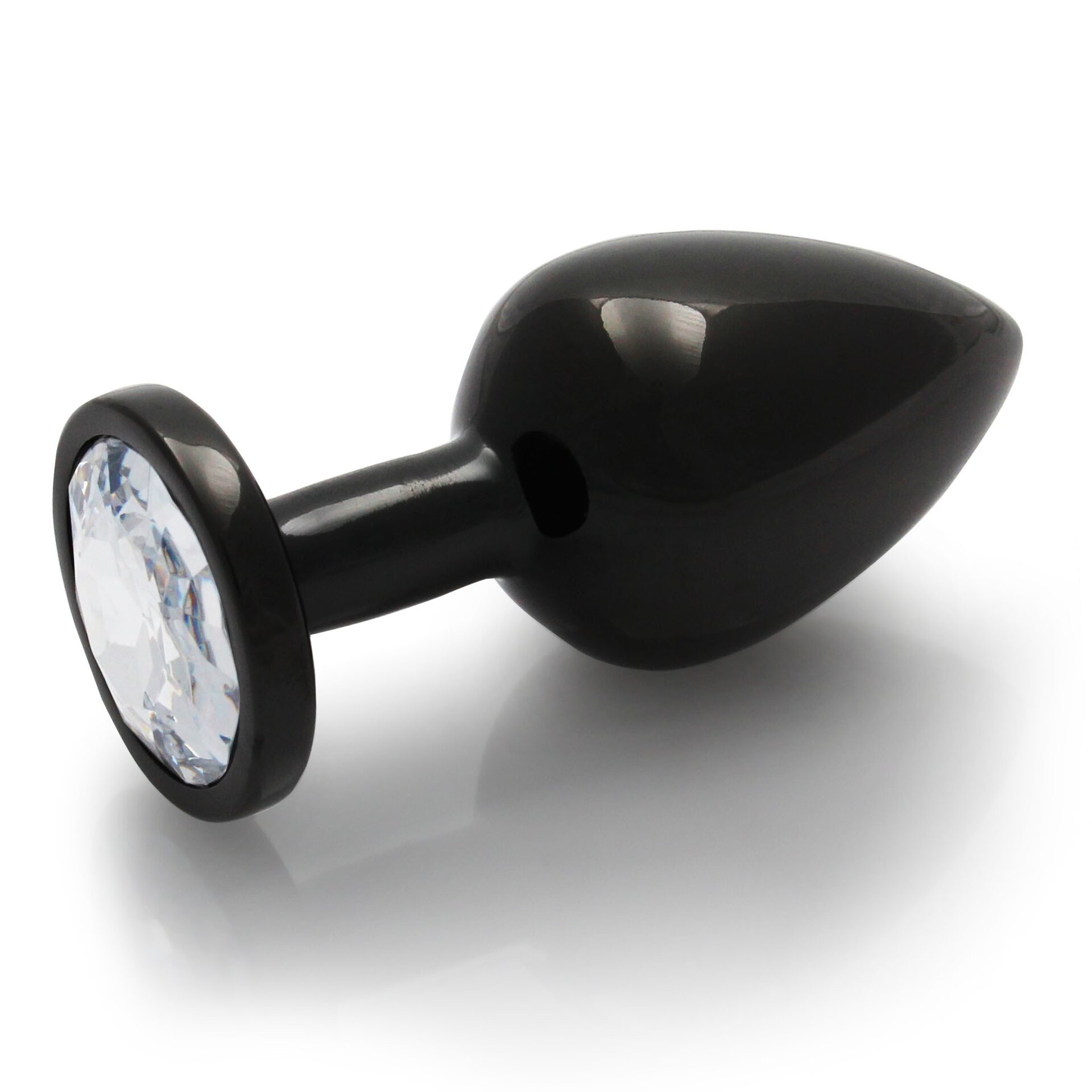 Ouch Gunmetal Metal Anal Plug with Gem M