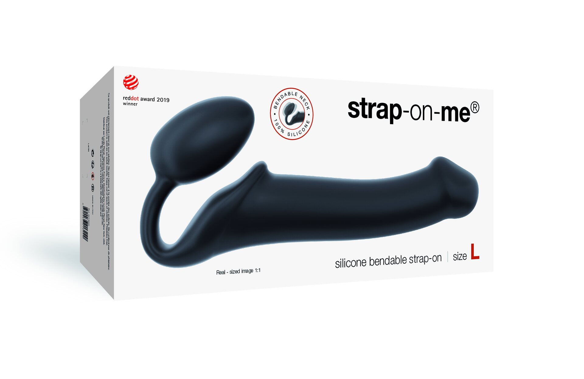 Strap On Me Silicone Bendable Strap-On Musta L