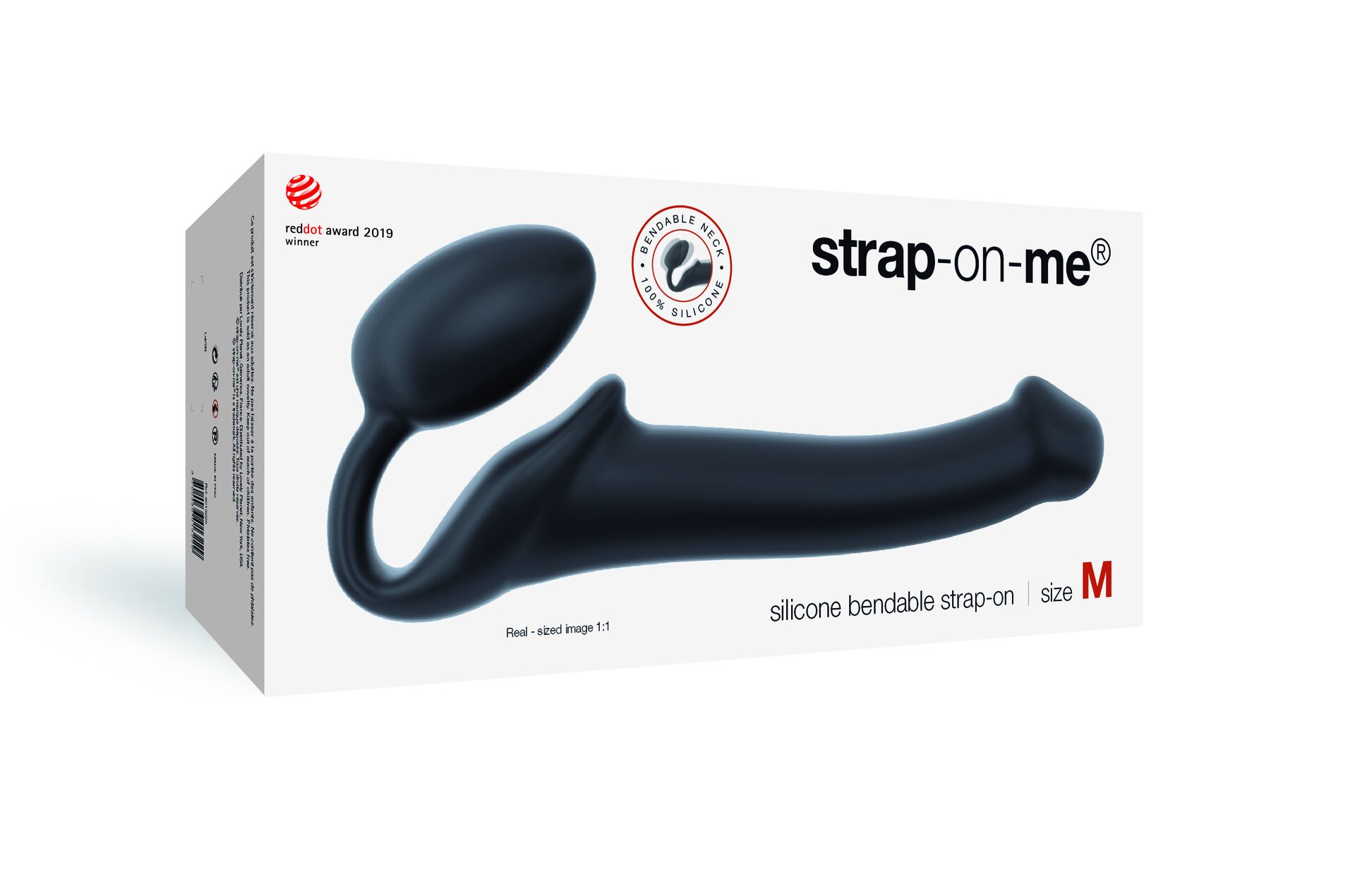 Strap On Me Silicone Bendable Strap-On Musta M