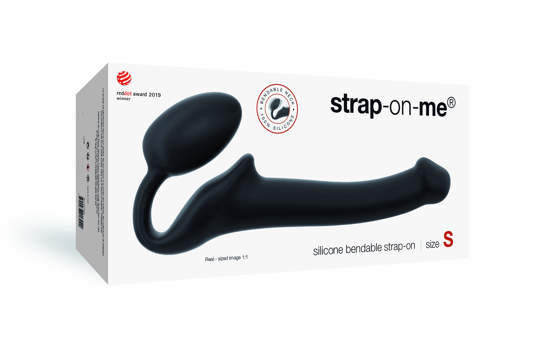 Strap On Me Silicone Bendable Strap-On Musta S