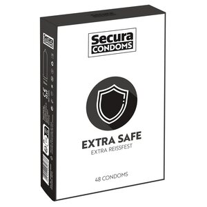 SECURA Extra Safe Vahvat Kondomit, 48 kpl