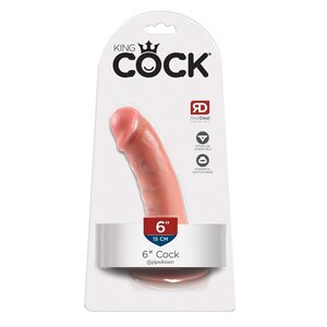 Pipedream King Cock Dildo 6 Tuumaa, Hele