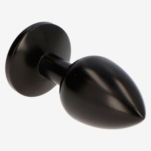 Shiny Metallic Anal Plug, fekete