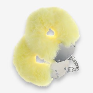 Ouch Pehmustetut Käsiraudat eri väreissä, keltainen