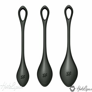 Satisfyer Yoni 2 Power Balls Set, musta