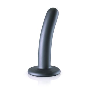 Ouch Smooth Silicone G-Spot Dildo 12 cm, gris