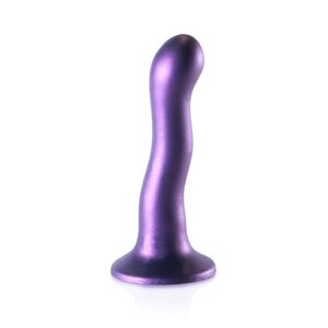Ouch Smooth Silicone Curvy G-Spot Dildo, пурпурный