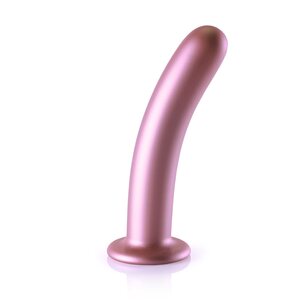 Ouch Smooth Silicone G-Spot Dildo 17 厘米, Rosa