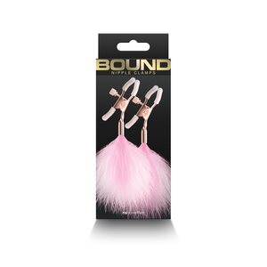 NS Novelties Bound Nipple clamps, pink
