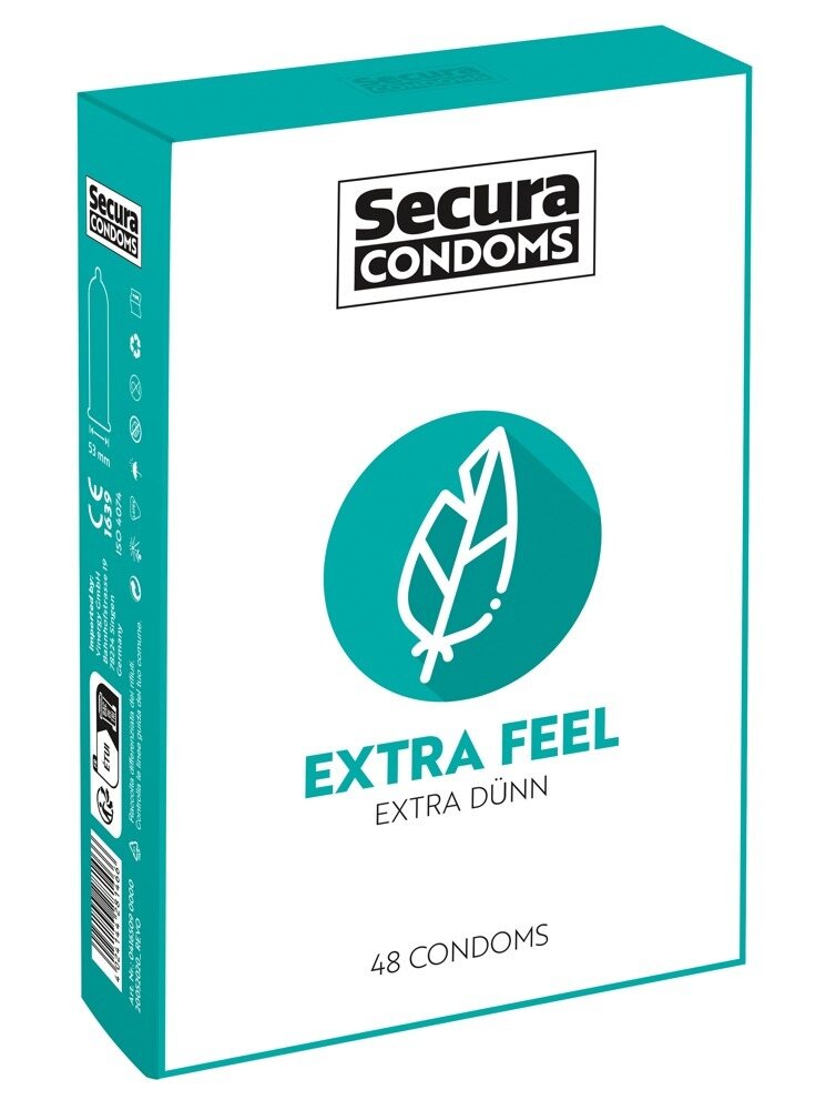 SECURA Extra Feel Thin condoms 48 pc