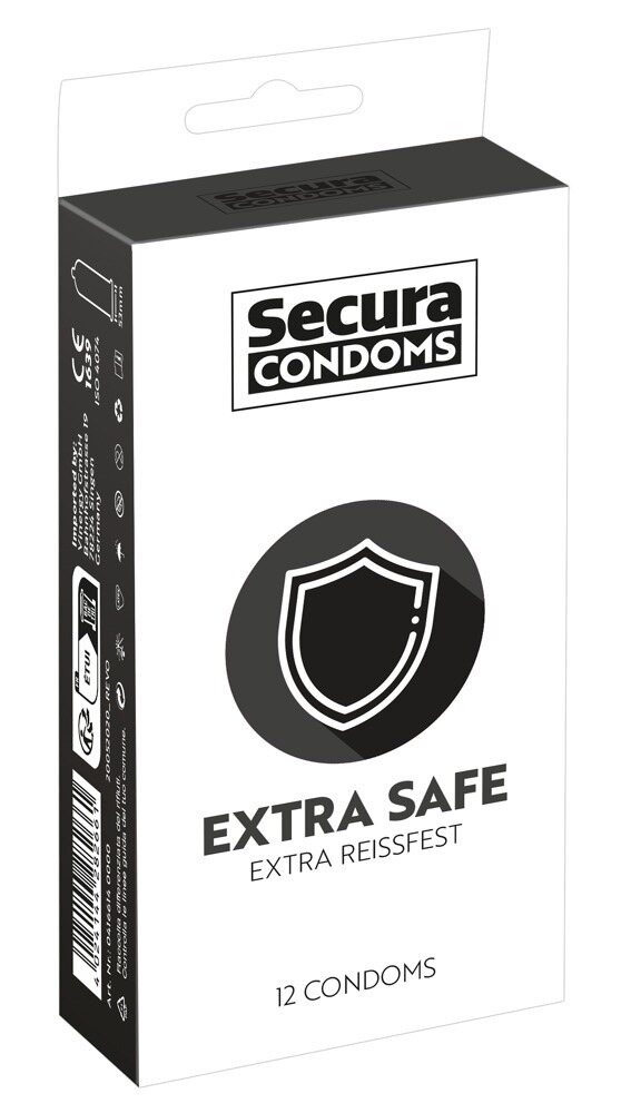 SECURA Extra Safe Vahvat Condoms 12 pc