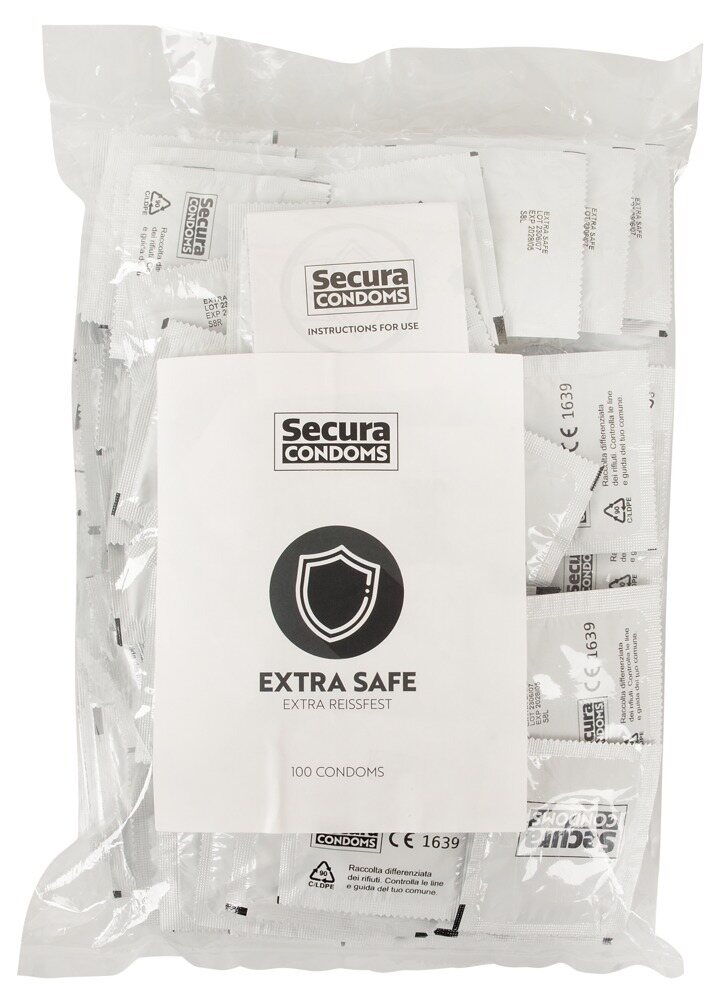 SECURA Extra Safe Vahvat Condoms 100 pc