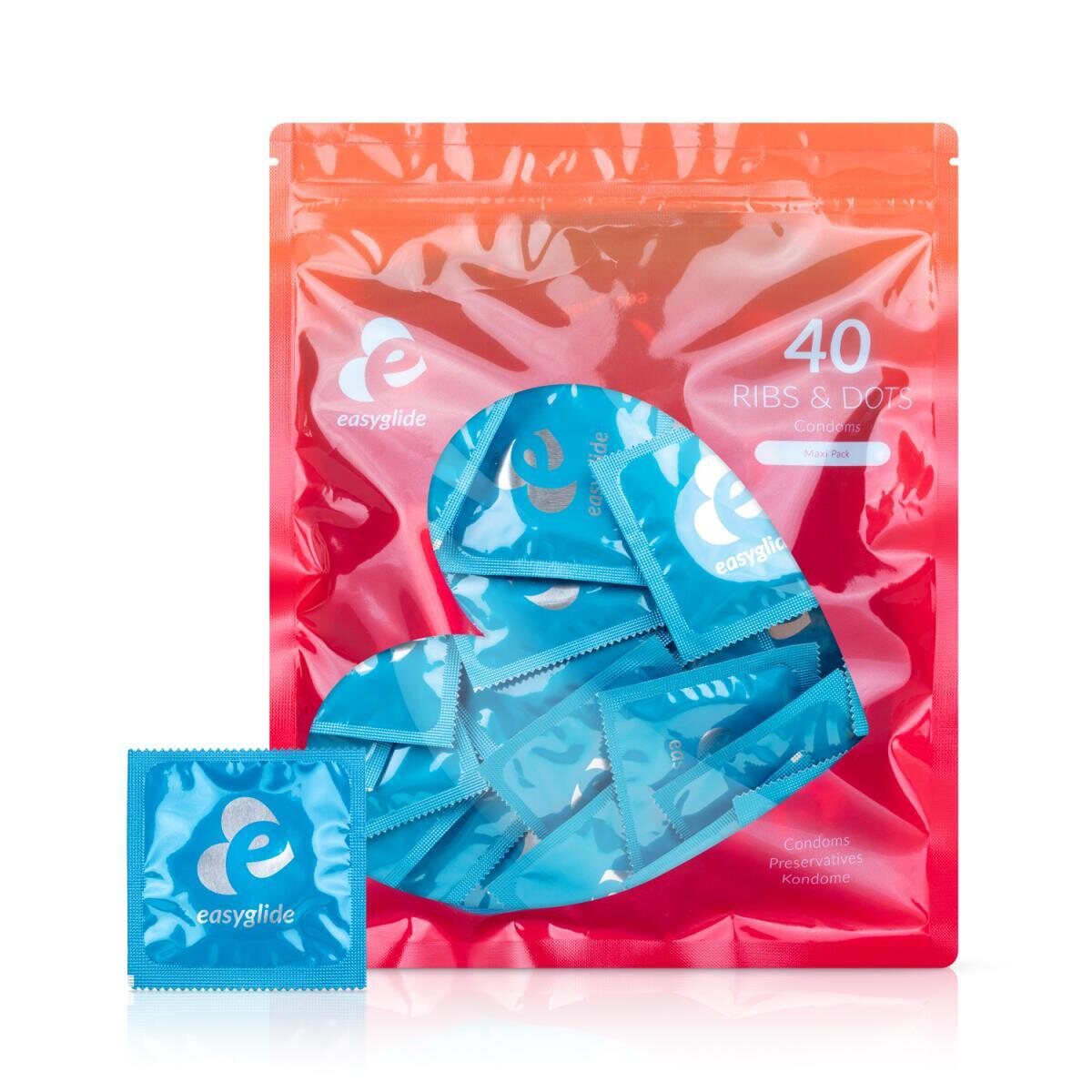 EasyGlide Ribs and Dots Condoms 10 szt.