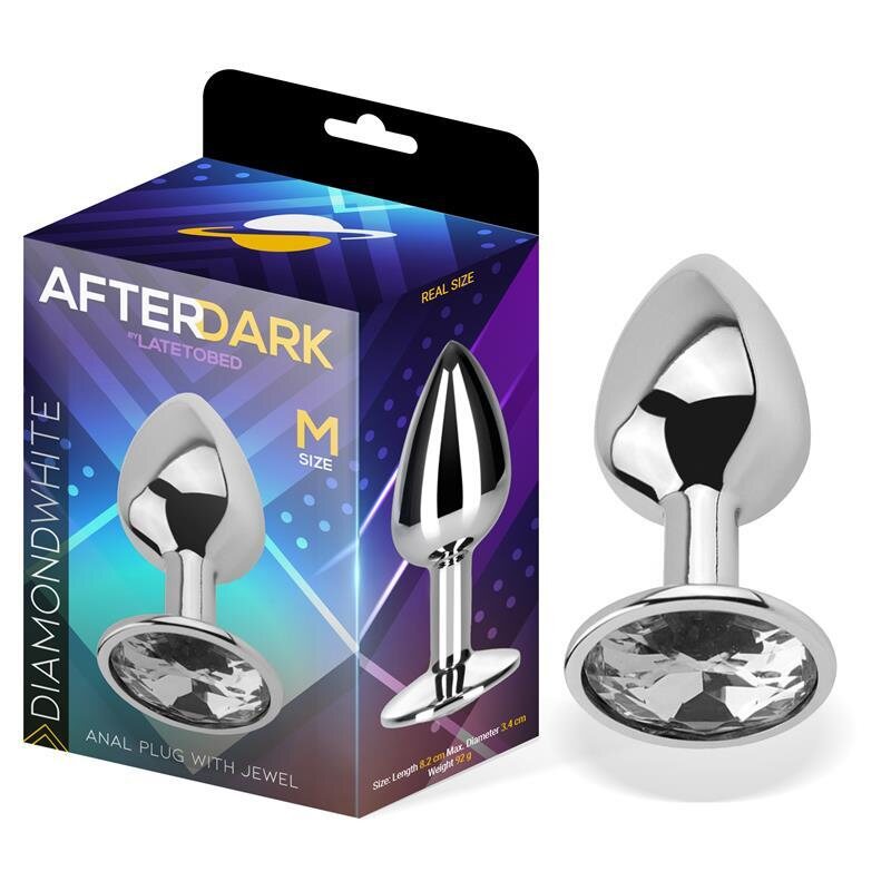 Afterdark Black Gem Metallic Butt Plug M