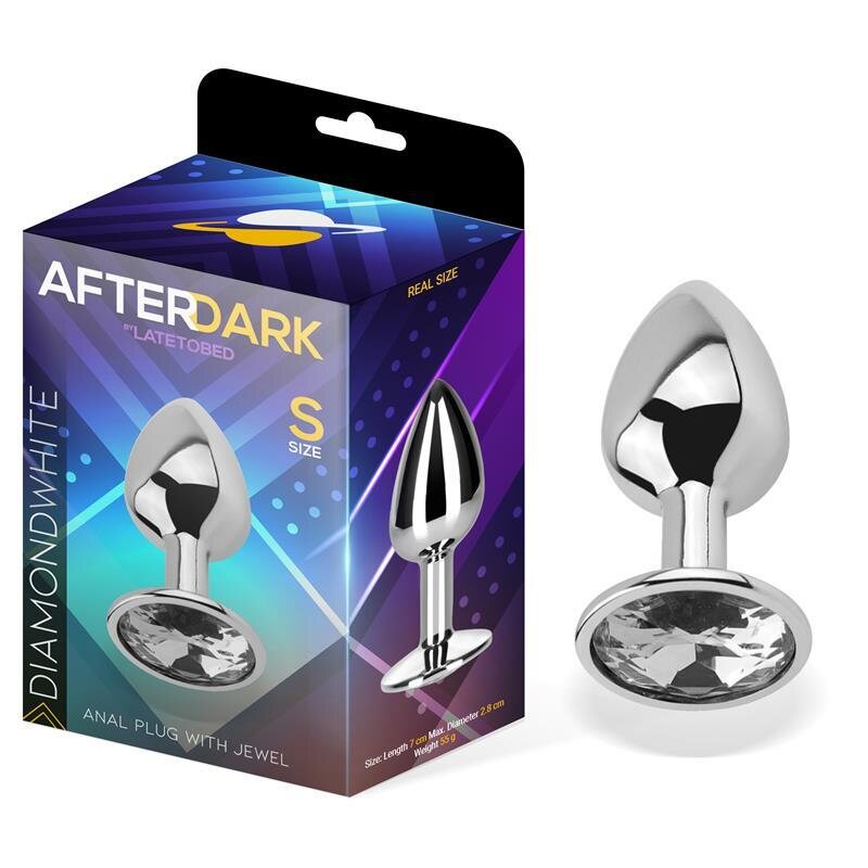 Afterdark Black Gem Metallic Butt Plug S
