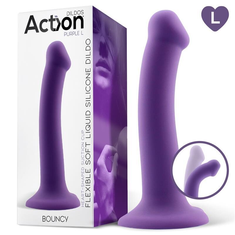 Action Bouncy Silicone Dildo L