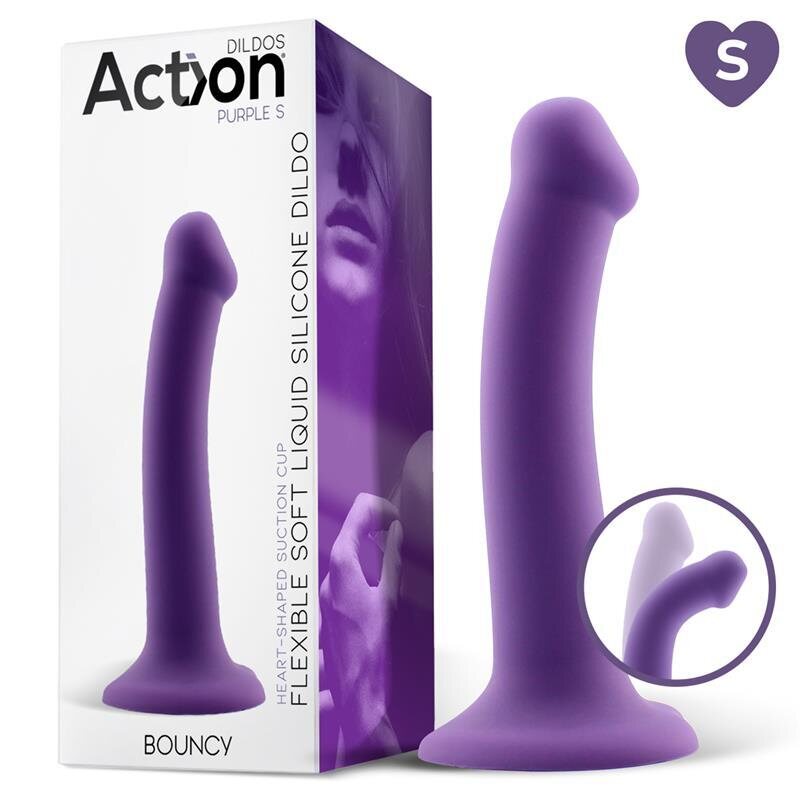 Action Bouncy Silicone Dildo S
