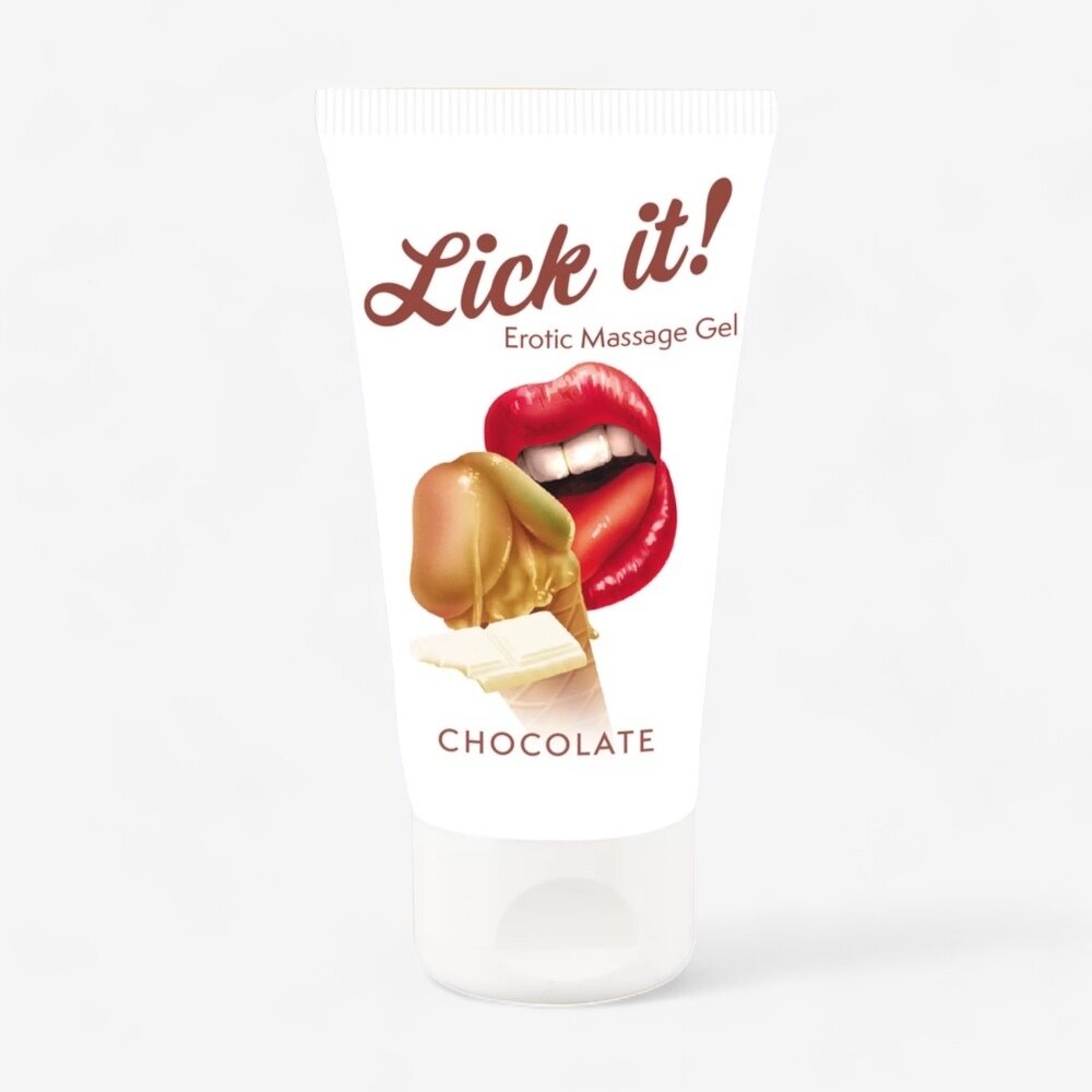 Lick It! Eroottinen Hierontageeli 50 ml Suklaa