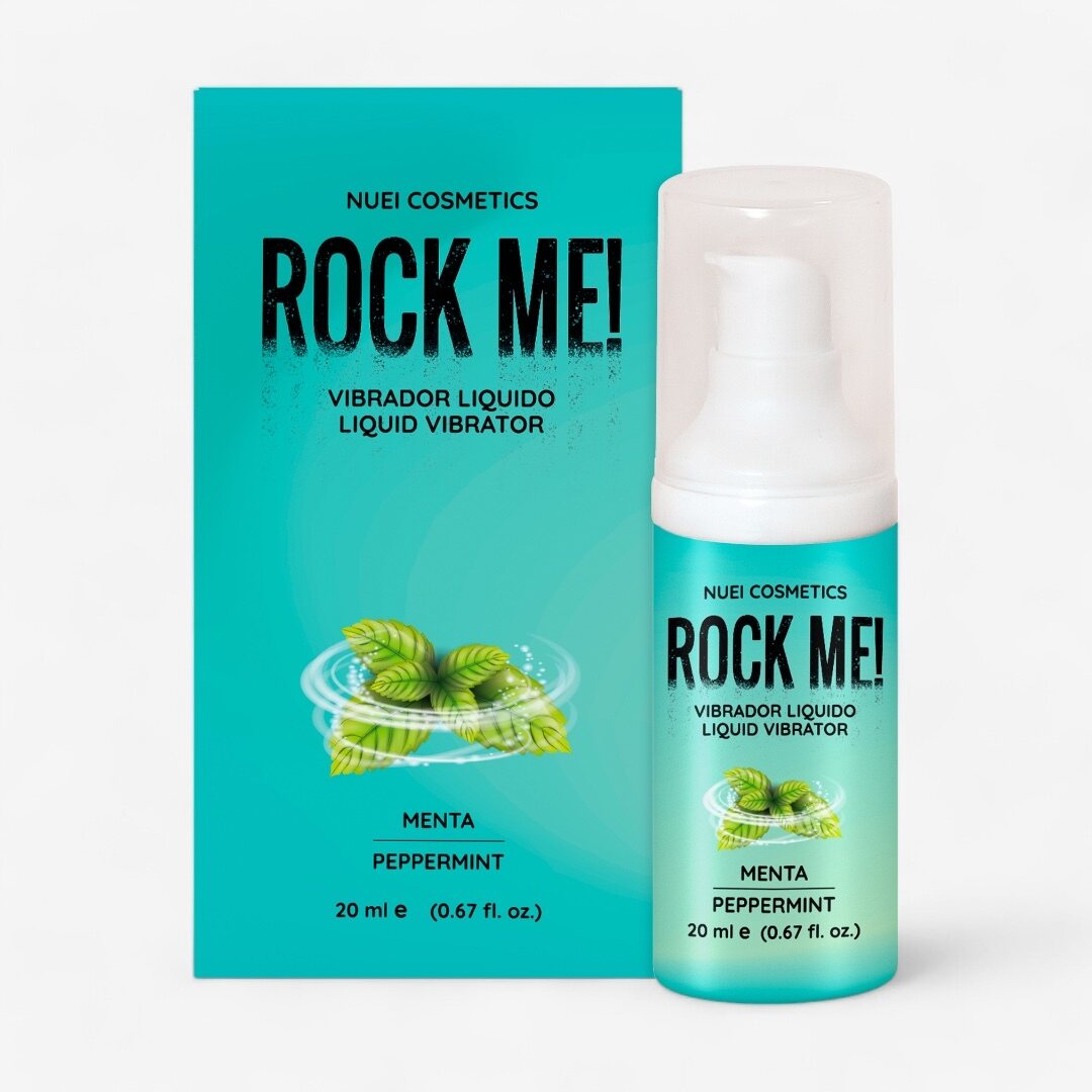 Nuei Cosmetics Rock Me! Nestemäinen Vibraattori – Kiihotusgeeli 20 ml (Minttu / Mansikka / Cookies & Cream) Piparminttu