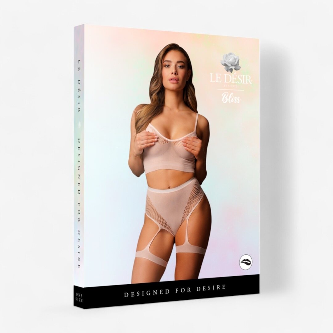 Le Desir Sexy Lace Lingerie Set – 2-Piece, One Size (S–XL) Růžová