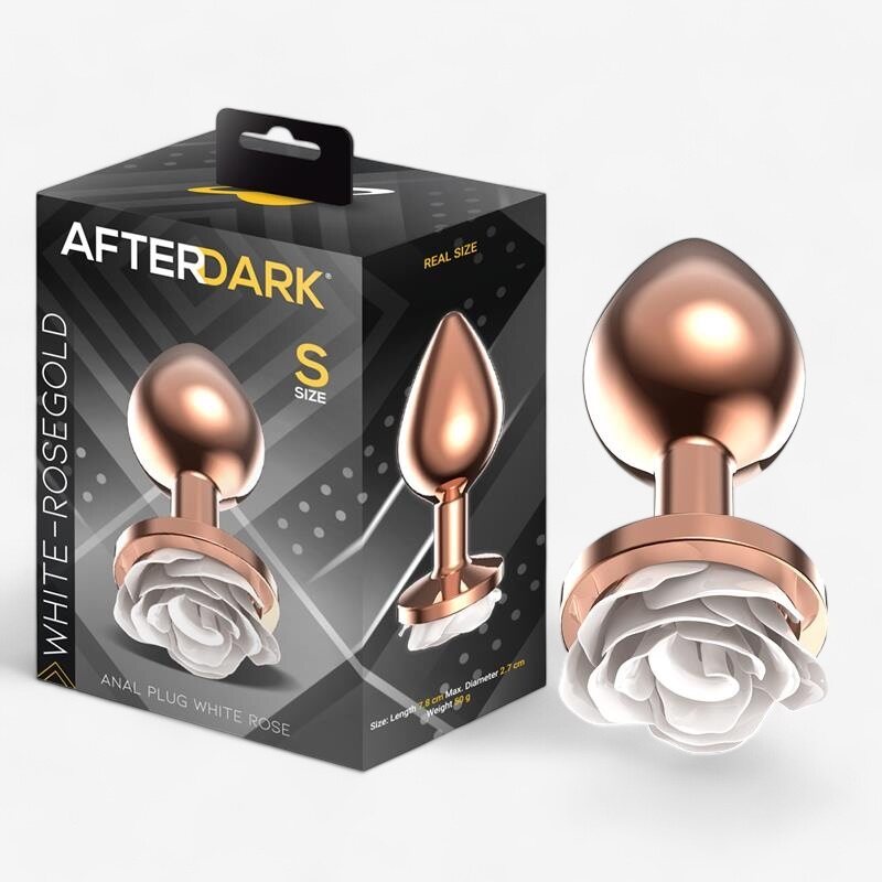 Afterdark Anal Plug White Rose Kulta S