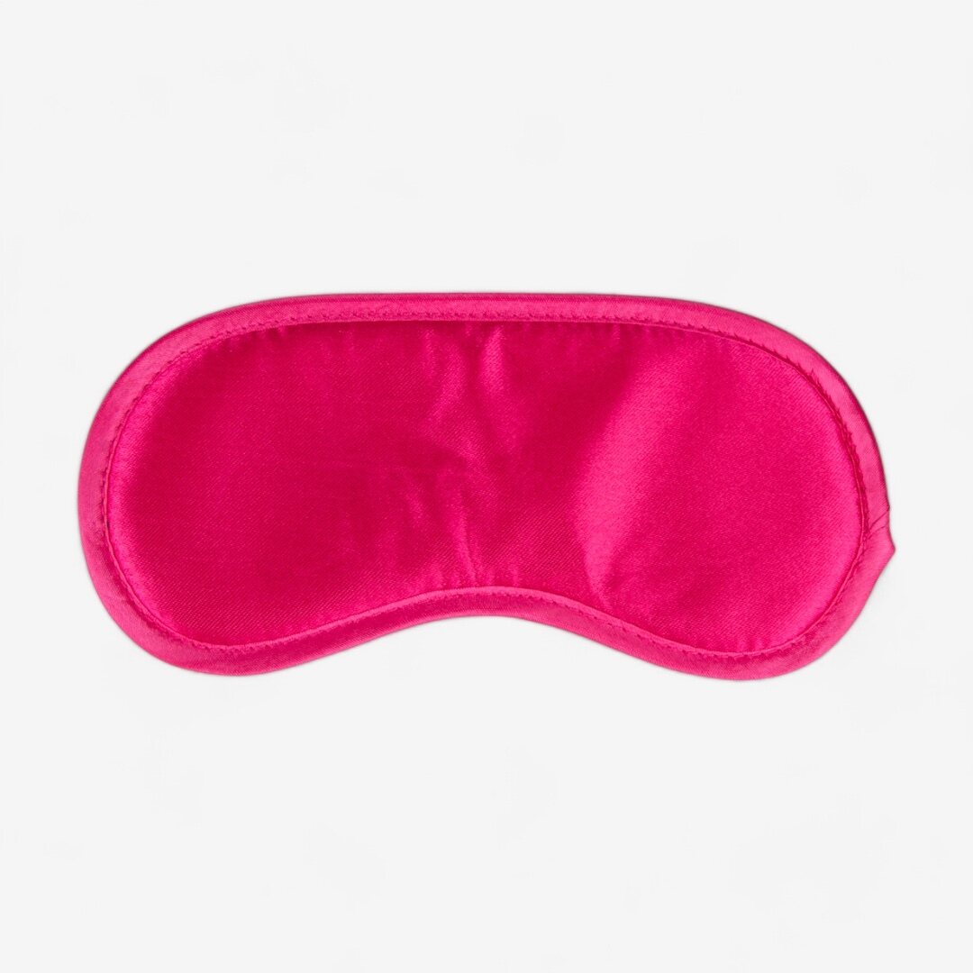 Easy Toys Black Satin Eye Mask Rosa
